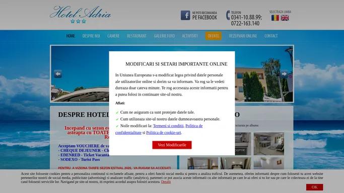 Hotel Adria - Cazare in Saturn, Hotel Saturn, Hotel 3 stele in Saturn