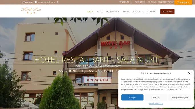 Hotel Cluj Rao: Sala Nunti Cluj| Evenimente | Restaurant