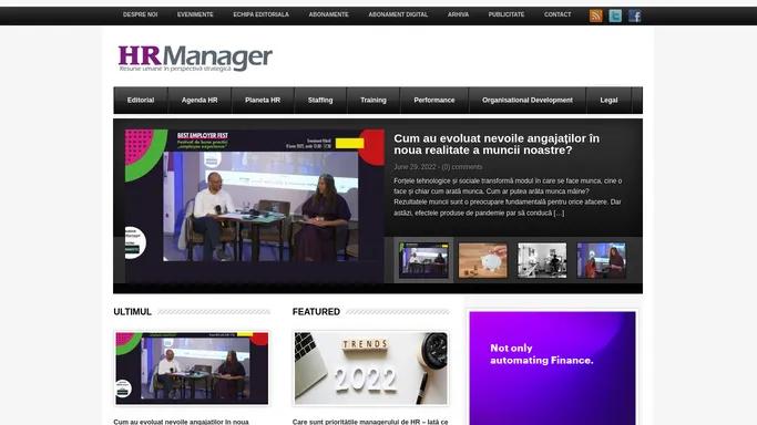 hrmanageronline.ro | Revista HR Manager
