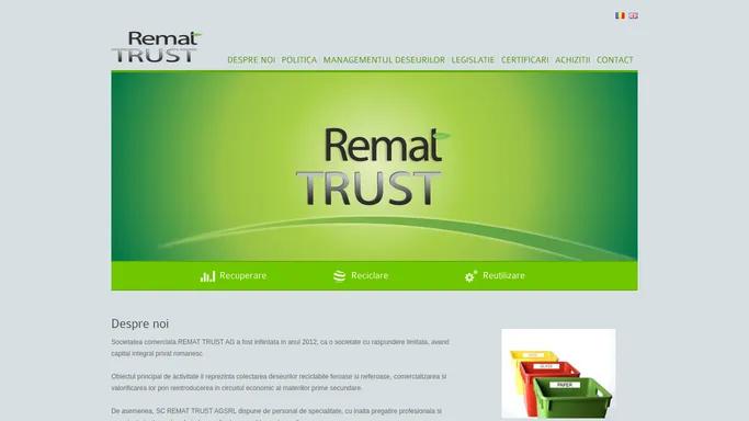 REMAT TRUST AG | COLECTARE RECICLARE REGENERARE