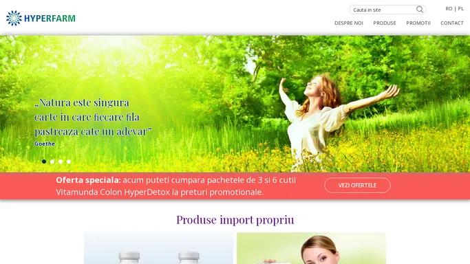 Produse Naturiste HyperFarm - Slabire, Tratament Cancer, ColonHyperDetox, Salvestrol, Detoxifiere, Cancer, Cura detoxifiere, Remedii natural anticancer, Slabire naturala