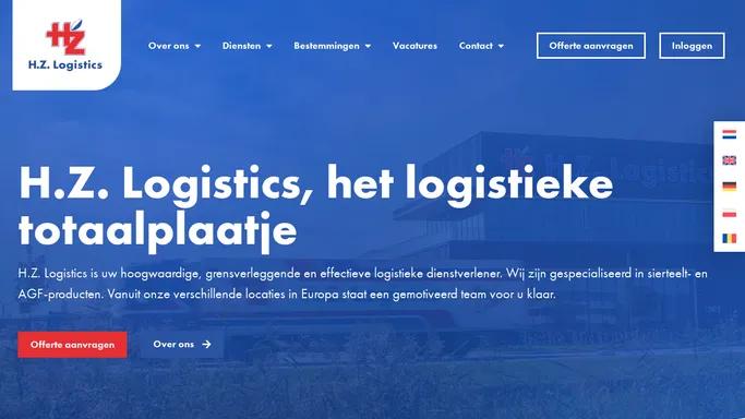 Uw logistieke partner | Neem nu contact op | H.Z Logistics