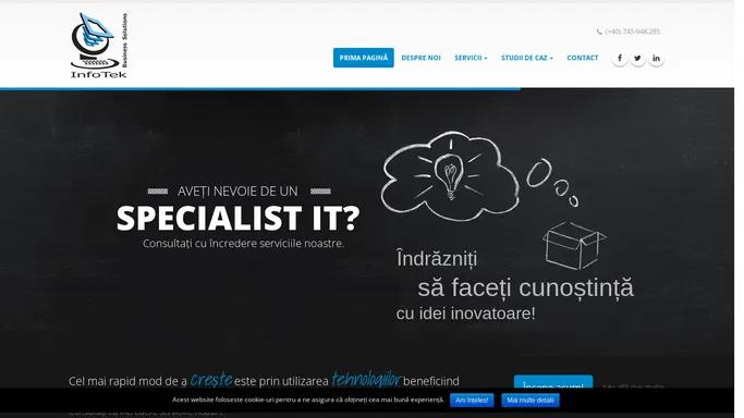 Infotek Business Solutions Romania – Intelligent people, intelligent solutions.