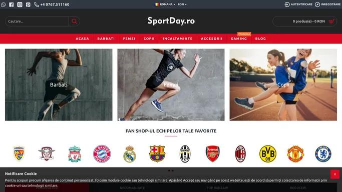 SportDay.ro echipament sportiv, echipament fotbal, handbal