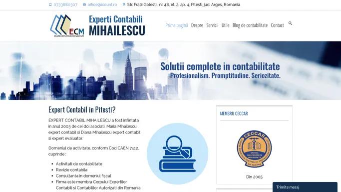 Expert Contabil Mihailescu SRL – Contabilitate in Pitesti