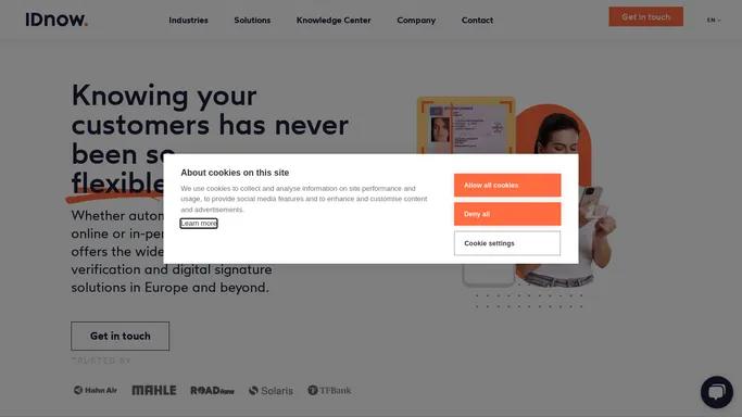 IDnow: Seamless identity verification solutions.