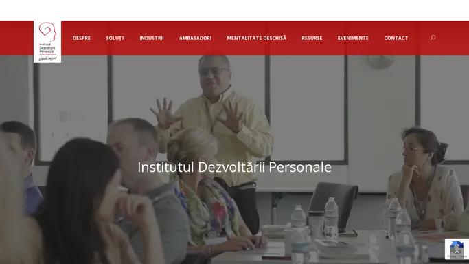 Institutul Dezvoltarii Personale - Liderii Inspira