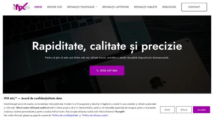 iFIX ALL™ — Reparatii telefoane, tablete, laptopuri — Service GSM Bucuresti