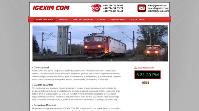 IGEXIM COM SRL – Stocuri Industriale – Alte Stocuri | IGEXIM COM SRL – Stocuri Industriale – Alte Stocuri