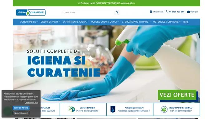 Solutii complete de igiena si curatenie ✔️ Igienasicuratenie.ro