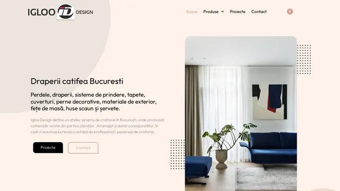 Draperii catifea Bucuresti - Igloo Desig