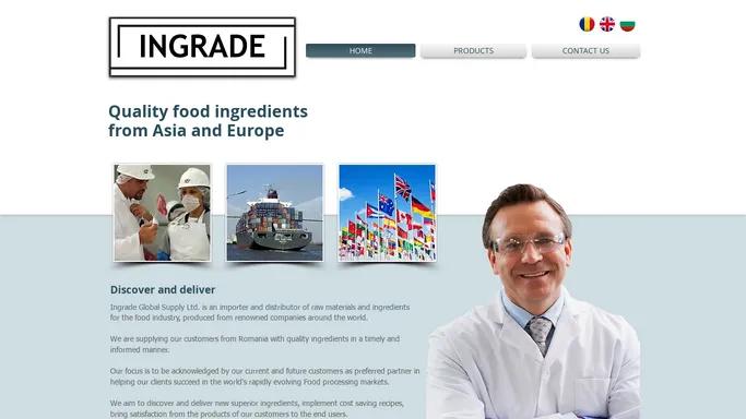 INGRADE Global Supply - Food Ingredients