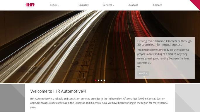 IHR Automotive - Home