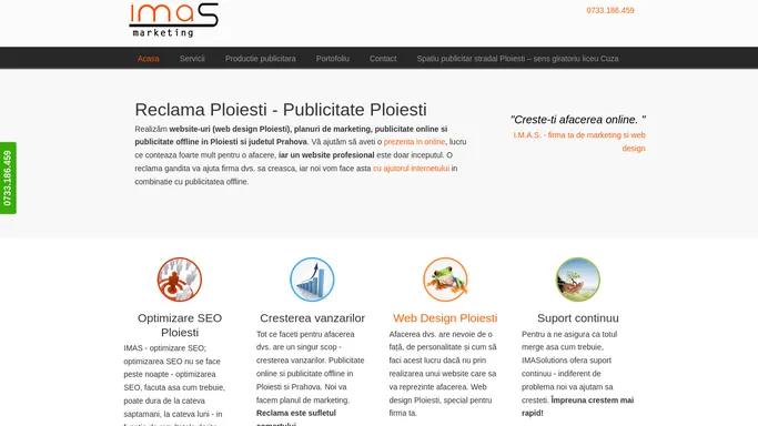 Firma web design Ploiesti, marketing si publicitate