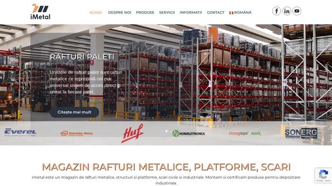 Magazin Rafturi metalice, Scari industriale. Servicii montaj