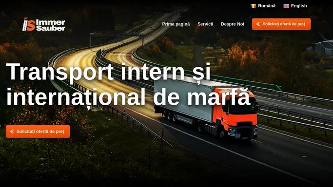 Transport intern si international de marfa | Immer Sauber Logistik