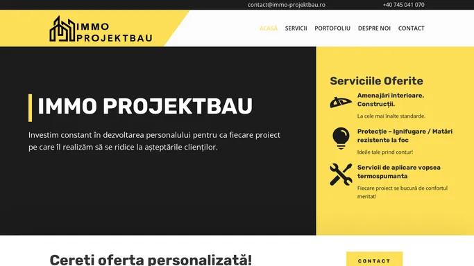 IMMO Projektbau | IMMO Projektbau - Amenajari interioare la cea mai inalta calitate!