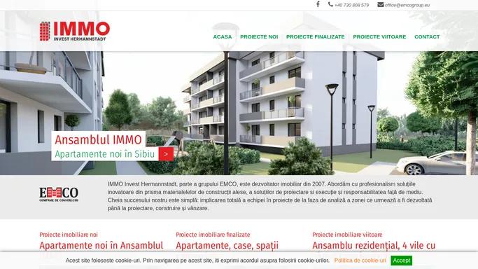 Apartamente noi Sibiu - IMMO Invest Hermannstadt