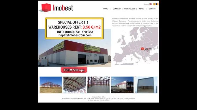 Warehouse for sale or for rent in Bucharest, Romania