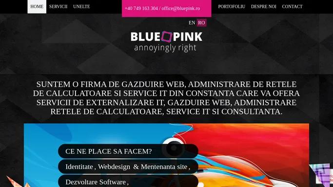 BluePink.ro - Gazduire Web, Retelistica, Service calculatoare, Mentenata retele, Web Design, Inregistrare Domenii, Instalari Servere