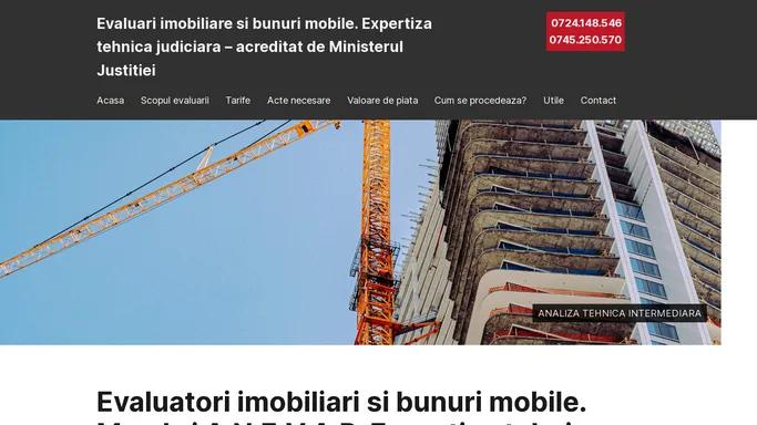 Evaluatori imobiliari si bunuri mobile. Membri A.N.E.V.A.R. Expertiza tehnica judiciara bunuri mobile – acreditat de Ministerul Justitiei | Evaluari imobiliare si bunuri mobile. Expertiza tehnica judiciara – acreditat de Ministerul Justitiei