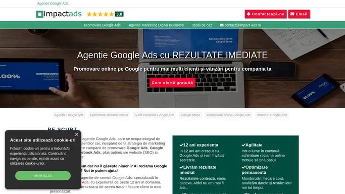 Agentie Google Ads ✔️Promovare Google Ads Profitabila - ImpactAds