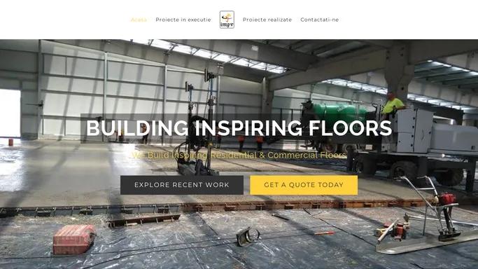 Acasa | IMPV - Pardoseli elicopterizate, Pardoseli industriale, Platforme exterioare, Rampe antiderapante, Trotuare din beton