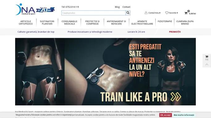 Orteze, produse pentru refacere musculara si medicina sportiva, crioterapie, talonete si alte dispozitive medicale. - Ina Medical Sport