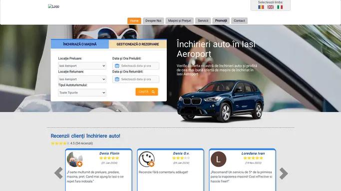 Iasi Aeroport - Inchirieri auto | Masini de inchiriat