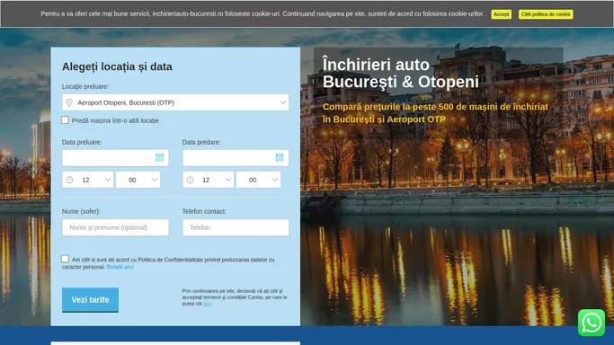 Rent a Car Bucuresti | Aeroport Otopeni | Inchirieri masini 4,5 €/zi