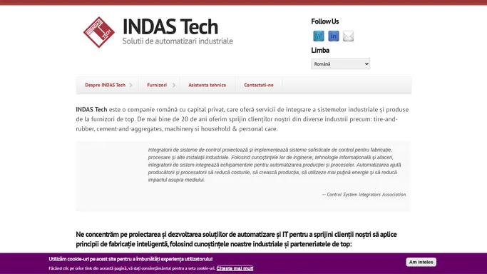 INDAS Tech | Solutii de automatizari industriale