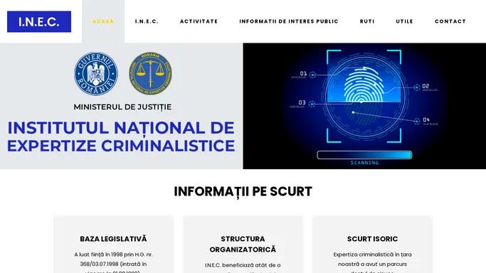 Inec – Institutul National de Expertize Criminalistice