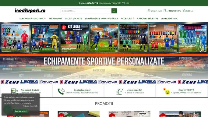 Inedit Sport | Echipamente personalizate si accesorii pentru fotbalisti, portari si arbitri.