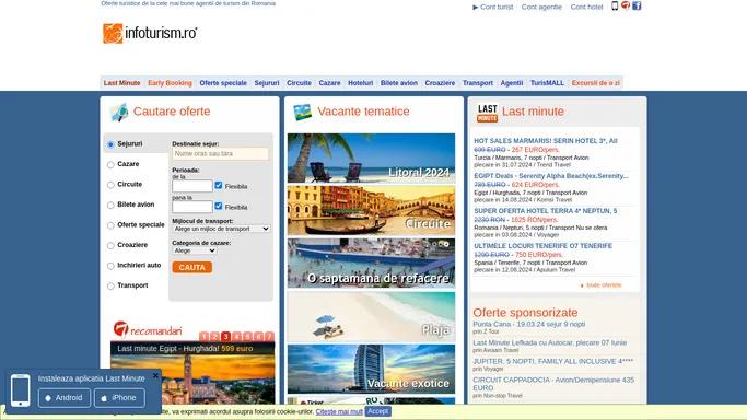 Infoturism.ro: oferte last minute, cazare, sejur, early booking
