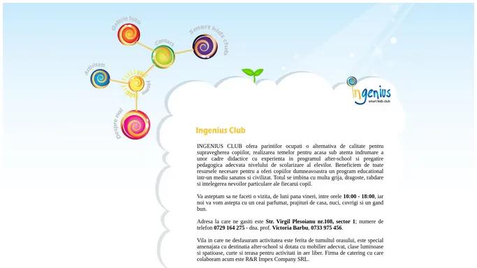 INGENIUS CLUB - Scoala de vara, After School