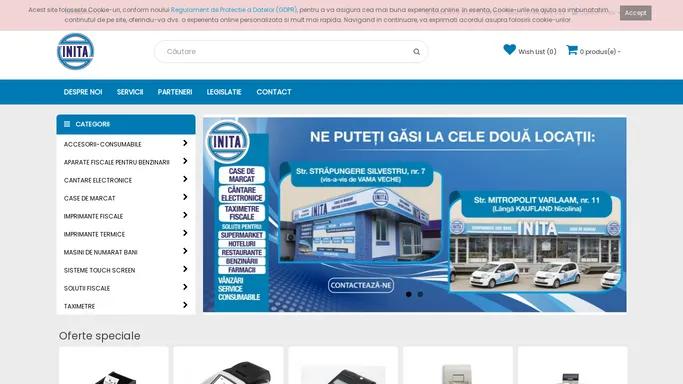 Case de marcat, imprimante fiscale, cantare electronice, taximetreCase de marcat, imprimante fiscale, cantare electronice - Inita 1996 SRLInita 1996 SRL - Iasi