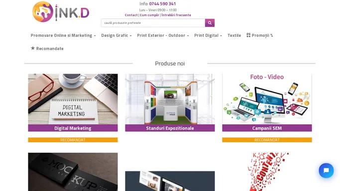 Inkd.ro Tipografie Online, comanda online materiale publicitare, articole promotionale