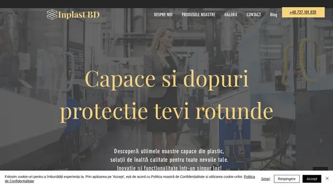 Inplast BD | Capace si Dopuri din Plastic Pentru Tevi Rotunde | Strada Islaz 32, Pielesti, Dolj, Romania