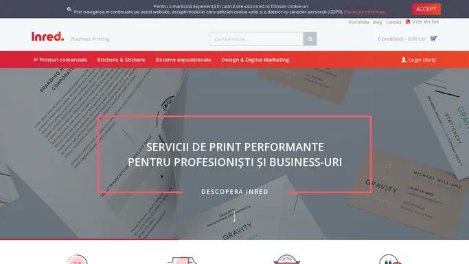 Tipografie Arad - Inred. Business printing.