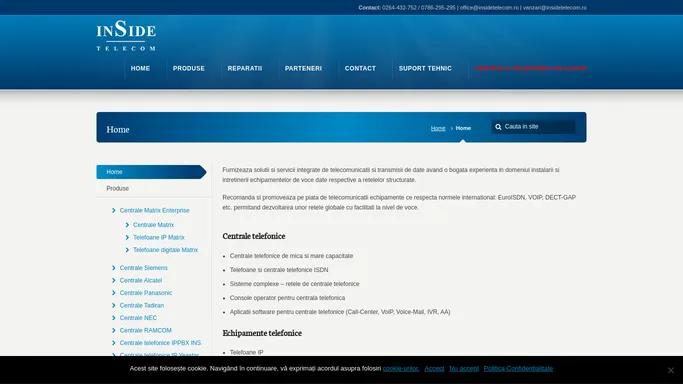 Inside Telecom Centrale Telefonice Echipamente de date Centrale Telefonice Echipamente de date