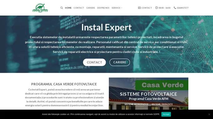 Instal Expert – Servicii tehnice si solutii inteligente