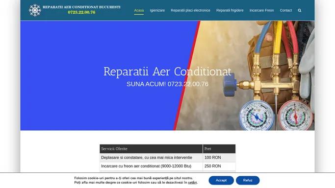 Reparatii Aer Conditionat Bucuresti - Service Aparate Climatizare