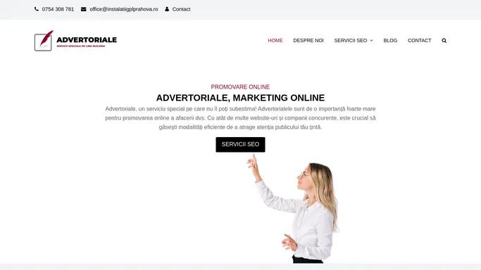 Advertoriale, Promovare Online, Servicii de Link Building