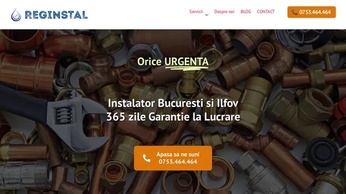 Instalator Bucuresti si Ilfov cu 365 zile Garantie la Lucrare | Reginstal