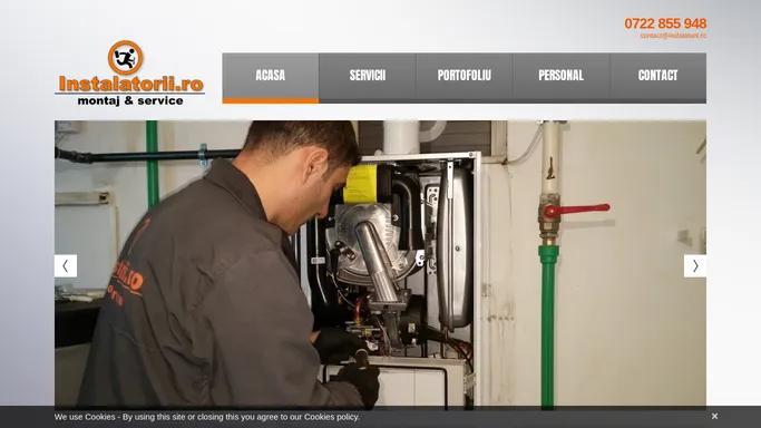 Instalatorii.ro | Instalator Montaj Service Reparatii Centrale Termice Aer conditionat Instalator Aragaze