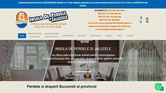 Perdele si draperii Bucuresti | Insula de Perdele si Jaluzele