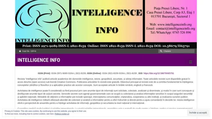 Revista - Intelligence Info