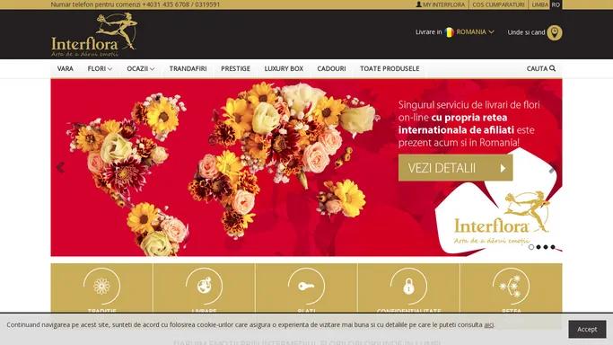 Interflora Site Oficial / Livreaza Flori la Domiciliu si Plante Online