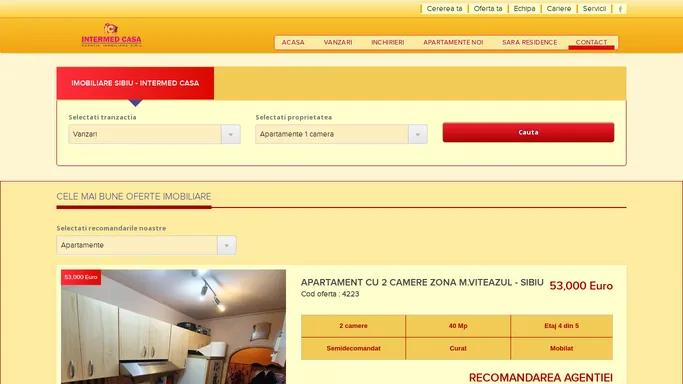 Imobiliare Sibiu - Agentia imobiliara Intermed Casa