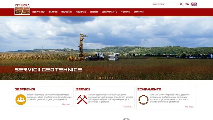 Interra Applications - Servicii geotehnice, geologice si geofizice